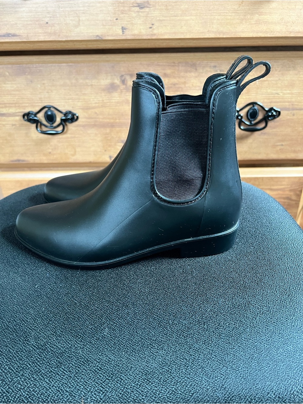 a new day Black Slip-On Chelsea Boot with Elastic Panels